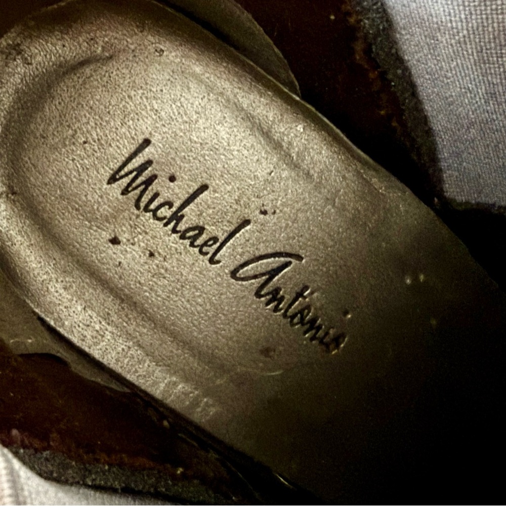 Michael Antonio Glitter Heeled Boots - Silver - Picture 4 of 5